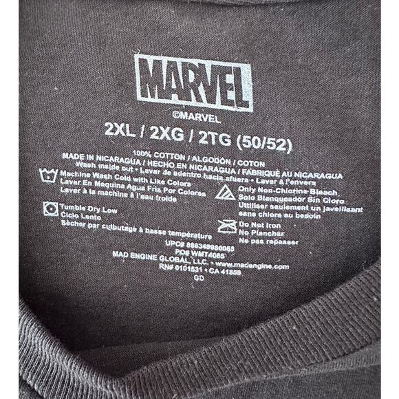 Marvel Wolverine Graphic T-Shirt Men’s 2XL Black Short Sleeve Comic Book Tee - Picture 4 of 4